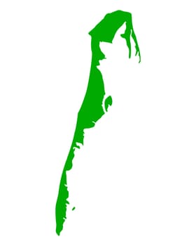 Map of Hiddensee