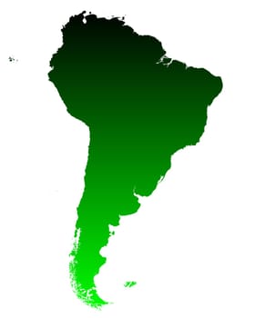Map of South America