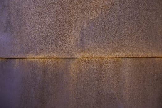 Detail of metal wall with rust and dirt, neglect