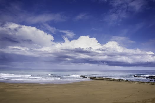 Detail of beach and nature in a summer day, vacations and relaxation