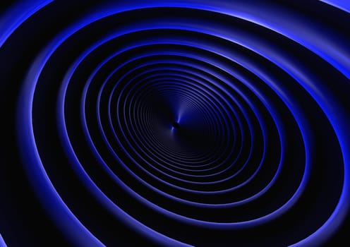 Abstract blue circle swirl background