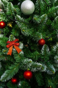 Christmas Tree Decorations On The Tree