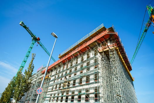big building construction. Construction Site concept