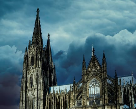 Cologne Cathedral, monument of German Catholicism and Gothic architecture in Cologne, Germany