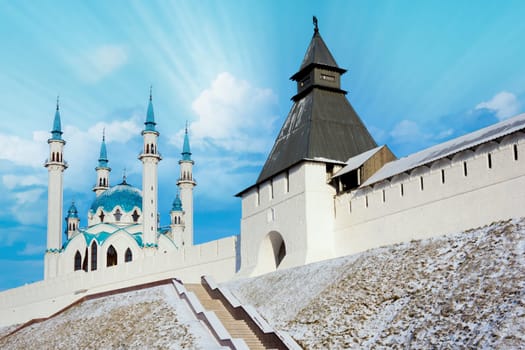 The Kul Sharif mosque in Kazan Kremlin. Tatarstan, Russia