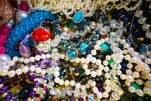 Jewelry With Gems. rings, chain background