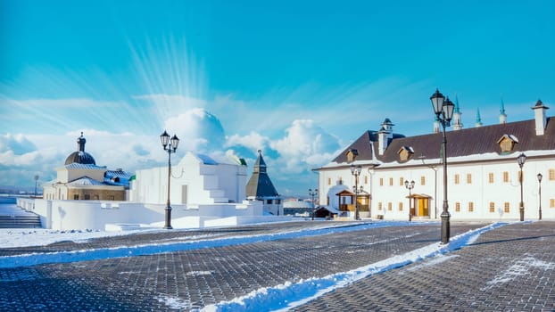 The Kul Sharif mosque in Kazan Kremlin. Tatarstan, Russia