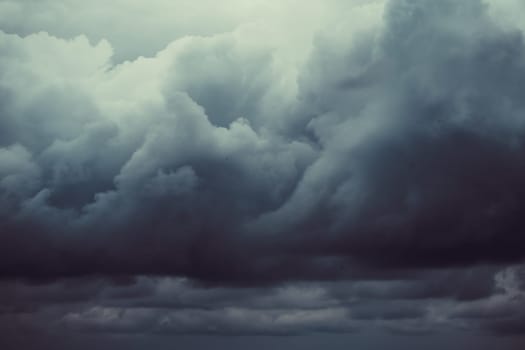 Dark moody storm clouds. Ominous warning