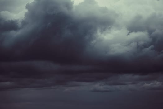 Dark moody storm clouds. Ominous warning
