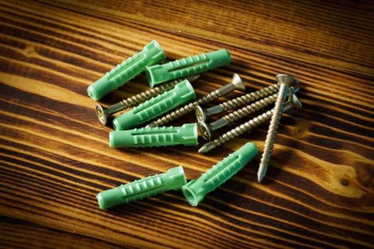 Screws.  Close up image of hardware tools