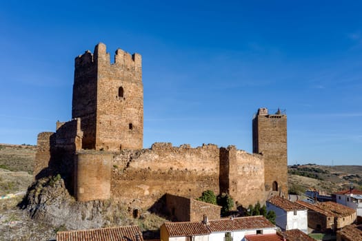 Medieval castle of Vozmediano Soria Spain, Autonomous Community of Castilla y Leon. Town of the Region of Moncayo.