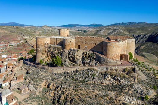 Medieval castle of Mesones de Isuela in Aragon, Zaragoza Spain