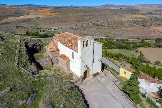 Church of the Virgin of the Cave in Trasmoz, Tarazona region, Zaragoza province, Spain.
