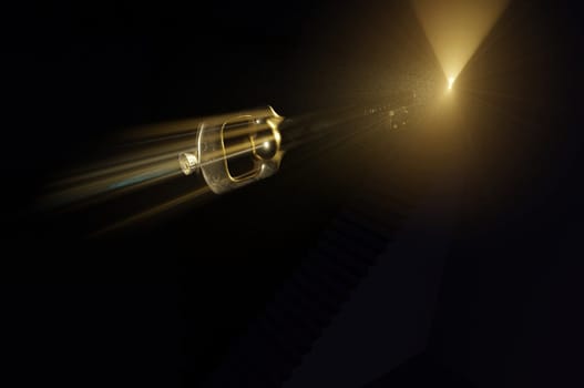 The rocket key of success close to open the door.