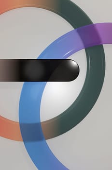 3d illustration. minimal cycle linear style design . flyer, stylish brochure, greeting card, cover.