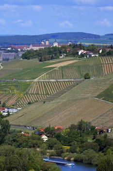 Landscape and sights from the area around Würzburg