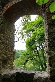 The Neckarburg castle ruins are a sight of the town of Rottweil