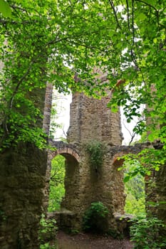 The Neckarburg castle ruins are a sight of the town of Rottweil