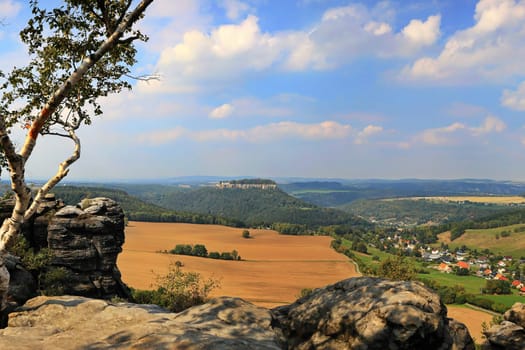 The Pfaffenstein is a unique viewing platform in the Elbe Sandstone Mountains near Königstein
