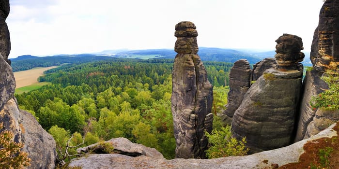 The Pfaffenstein is a unique viewing platform in the Elbe Sandstone Mountains near Königstein