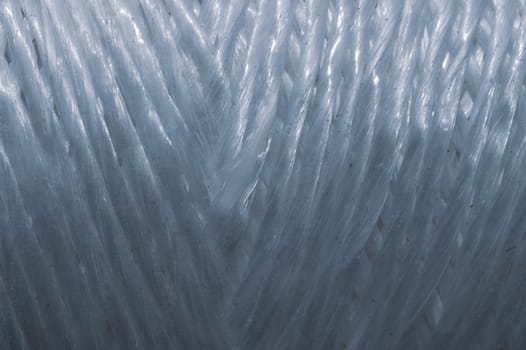 Plastic twine texture. binding thread background. coil of rope