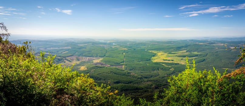 Panoramic image of Lowveld God's Window viewpoint along the Panorama Route in South Africa. Beauty in nature