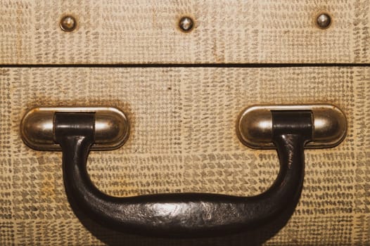 Retro suitcases. old luggage. vintage baggage. retro case background