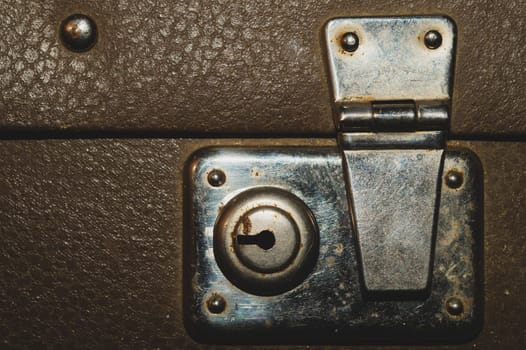 Retro suitcases. old luggage. vintage baggage. retro case background