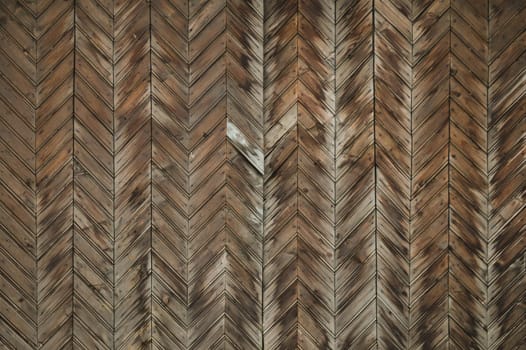 Brown old wood texture. wooden planks background. wall with geometric pattern