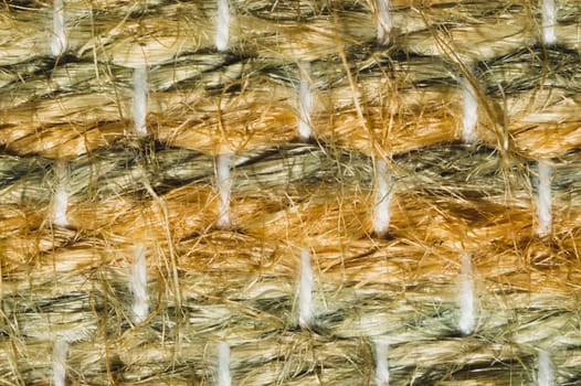 Fabric material macro texture. textile background. colorful rug. tapestry close up