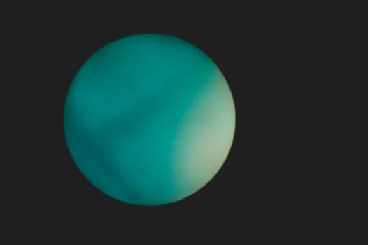 Glowing sphere in the dark. round template with color backlit