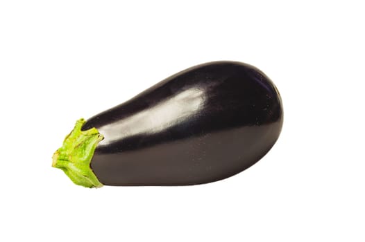 Natural looking eggplant isolated on white. fresh vegetable