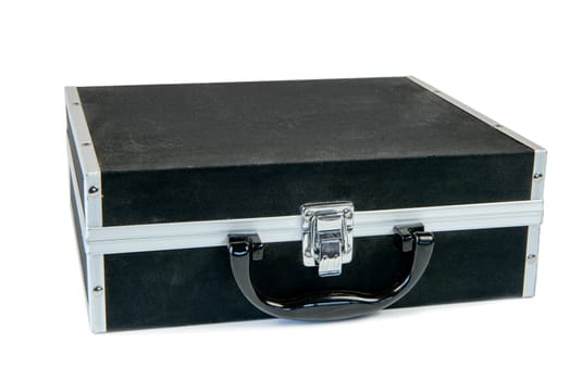 small black case on the white background