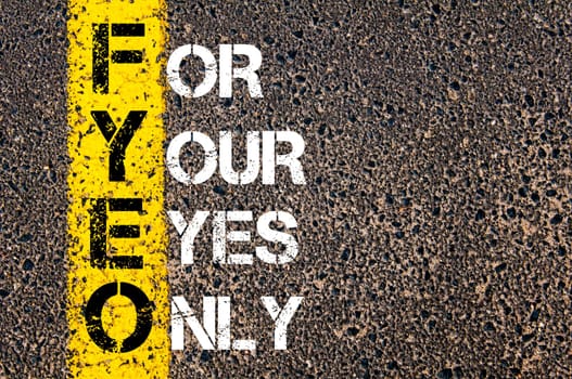 Business Acronym BMI - Body Mass Index..Yellow paint line on the road against asphalt background. Conceptual image