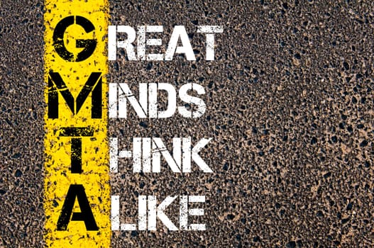 Business Acronym BMI - Body Mass Index..Yellow paint line on the road against asphalt background. Conceptual image