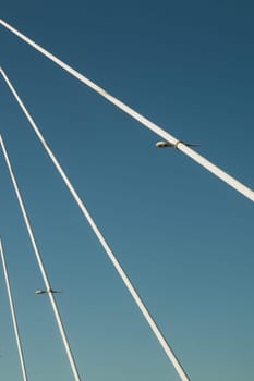 Detail of a bridge abstract background. view on the bridge part industrial background
