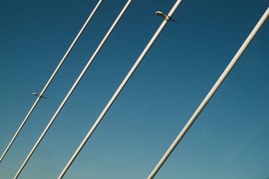 Detail of a bridge abstract background. view on the bridge part industrial background