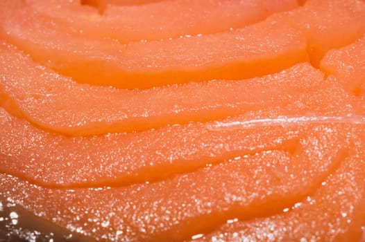 Red fish macro texture. smoked salmon. seafood close up