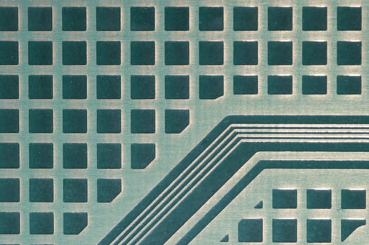Electronic circuit board abstract background. computer motherboard close up. modern technologies. micro elements of computer with connections and traces. Intelligent technology