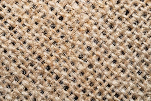 Linen macro texture. flax material close up. sackcloth background