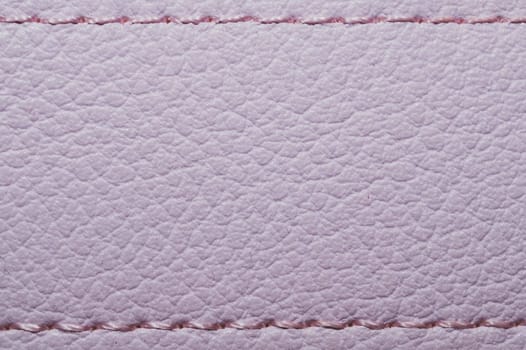 Leather texture with linear stitches. material with seams