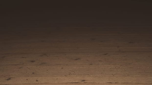 Old wooden floor in the dark low angle view