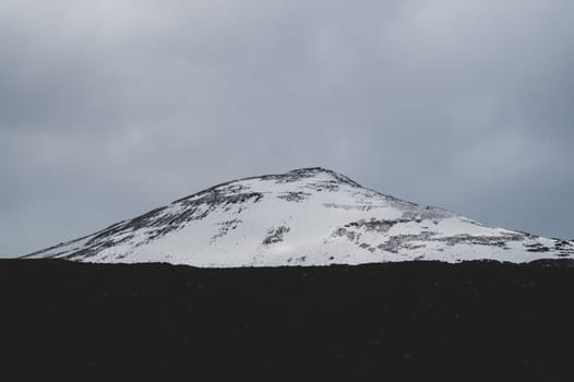 Snowy mountain landscape background. snowy hills background
