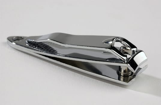 Nail clippers on a white background