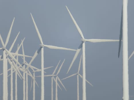 wind turbine clean energy air large blades mill height electricity