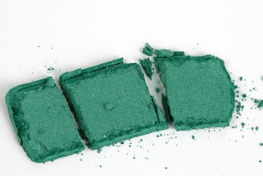pressed powder on a white background