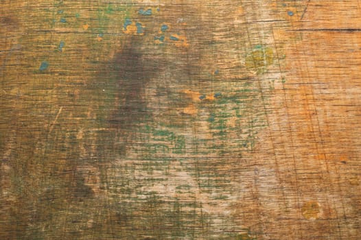 Rough wood with paint spots. old wooden texture. cracked and scratched surface