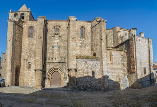 Church of Santiago, early site of the Military Order of the Knights of Santiago. Caceres, Extremadura, Spain