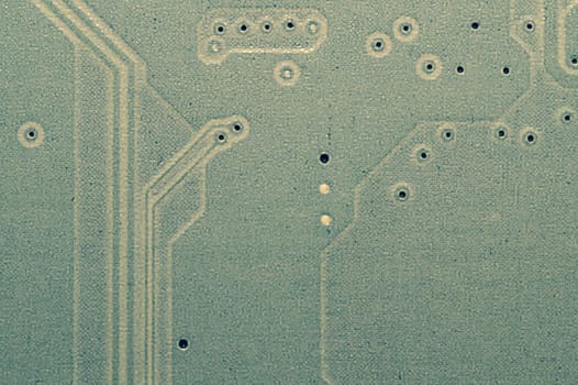 Electronic circuit board abstract background. computer motherboard close up. modern technologies. micro elements of computer with connections and traces. Intelligent technology