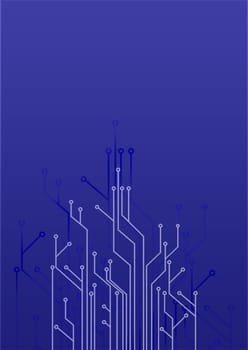 abstract set of printing conductors for an electric circuit